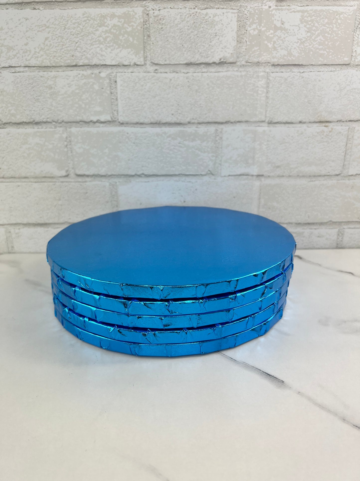 12” ROUND CAKE DRUM ROYAL BLUE ( SET OF 5)
