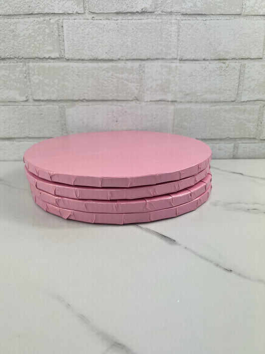 10” ROUND CAKE DRUM LIGHT PINK ( SET OF 5)