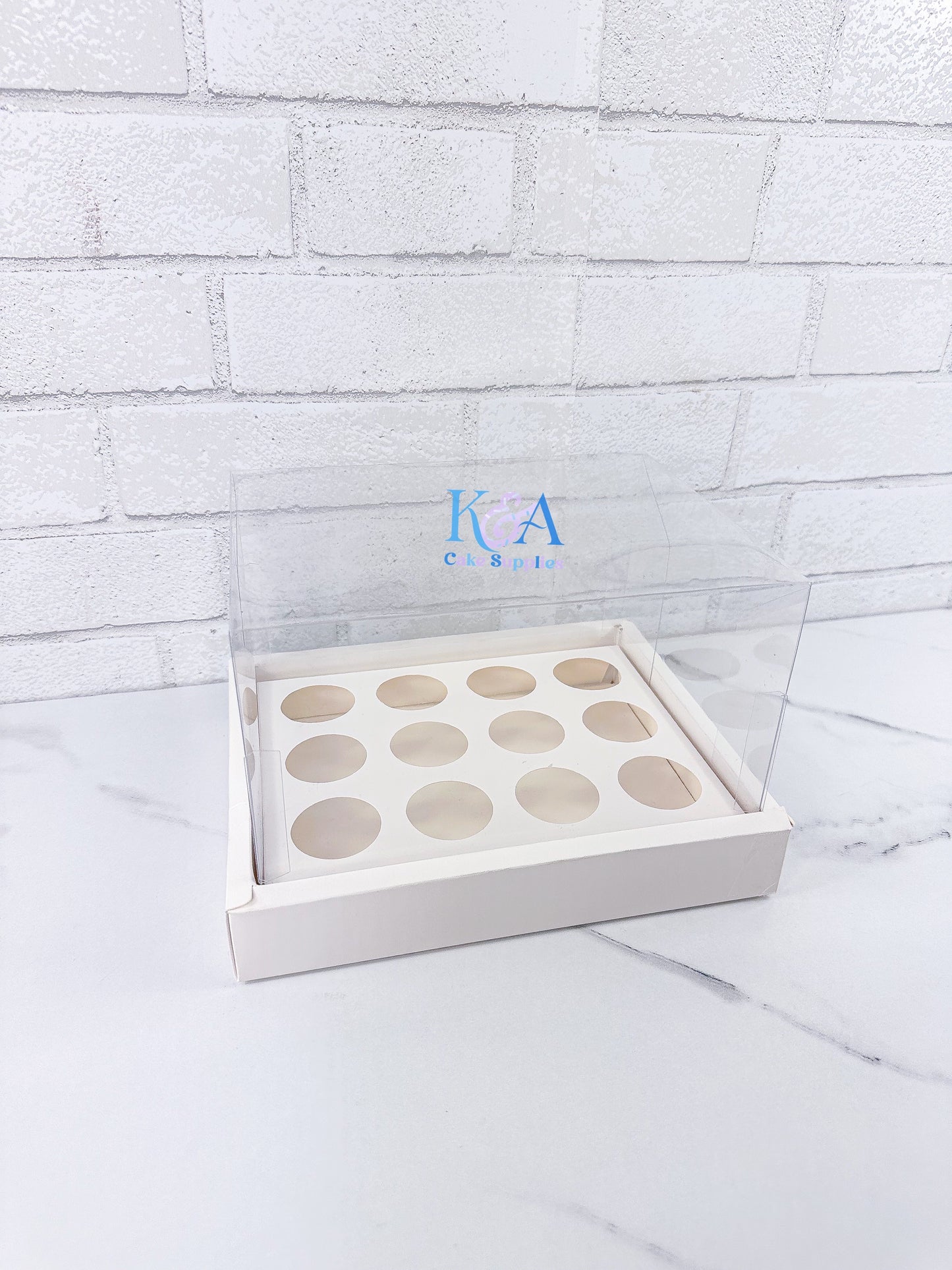 Cake Shooter Box 12-count for 3oz round ( set of 10)