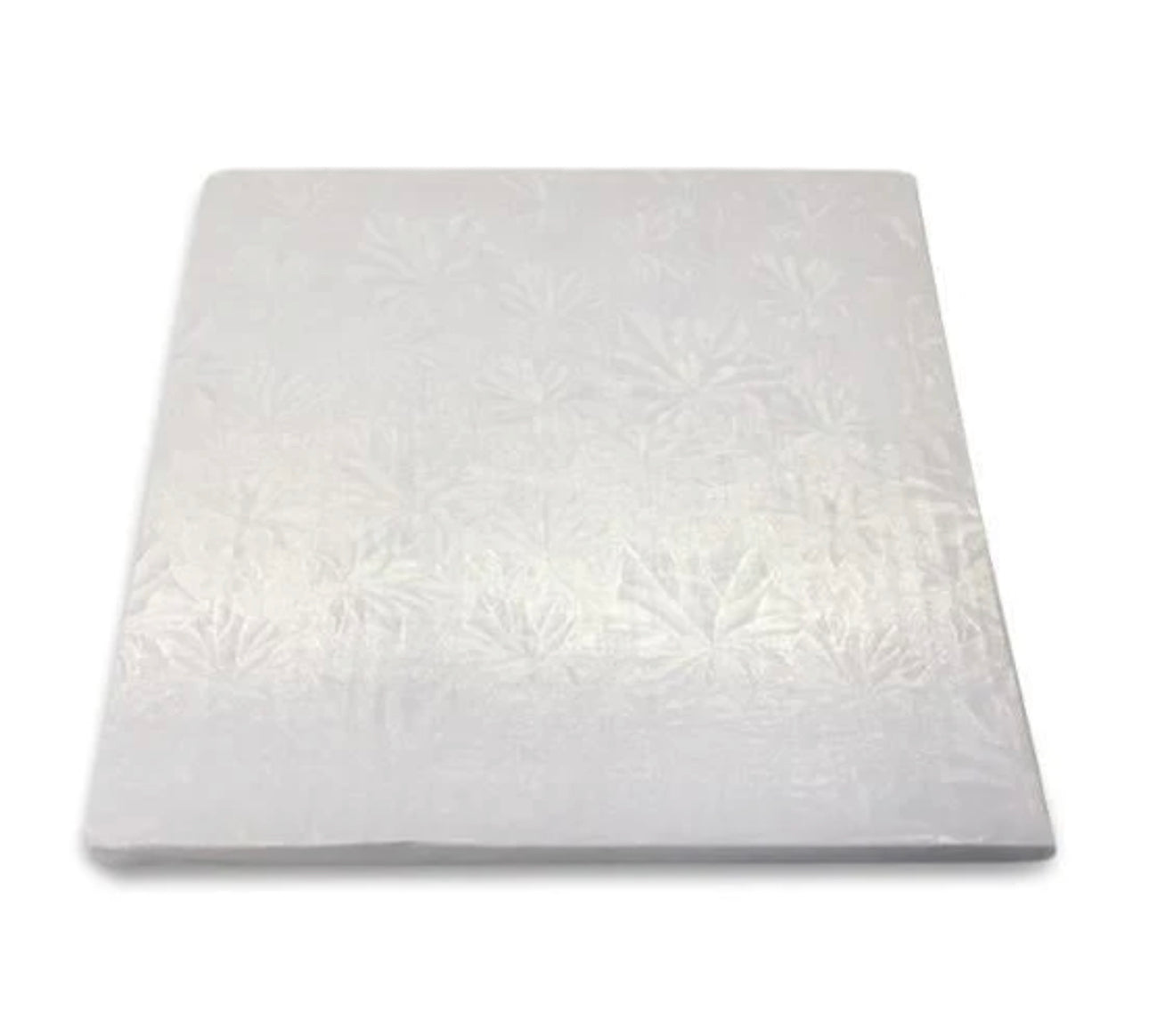 Square White Cake Drums 14" x 14" (SET OF 5)