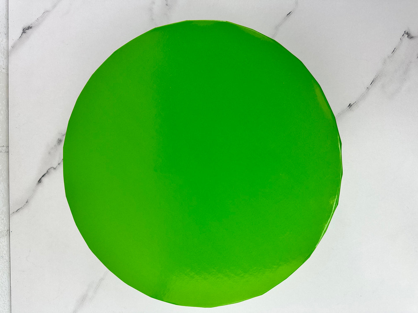 ROUND CAKE DRUM LIME GREEN 10"