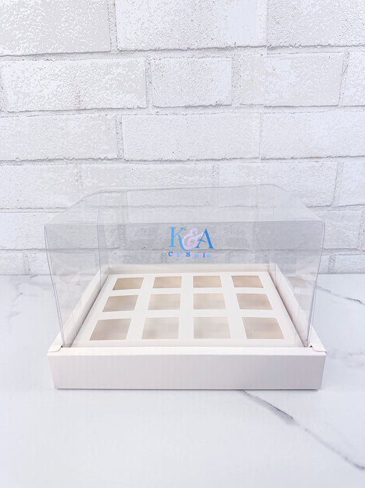Cake Shooter Box 12-count for 3.4oz Square ( set of 10 )