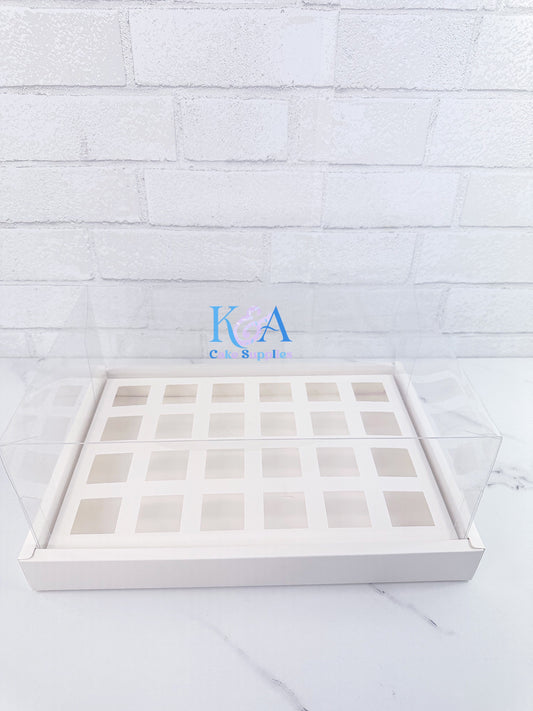 Cake Shooter Box 24-count for 3.4oz Square ( set of 10 )